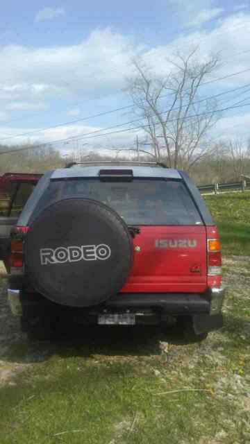1993 isuzu rodeo suv red 4wd automatic s