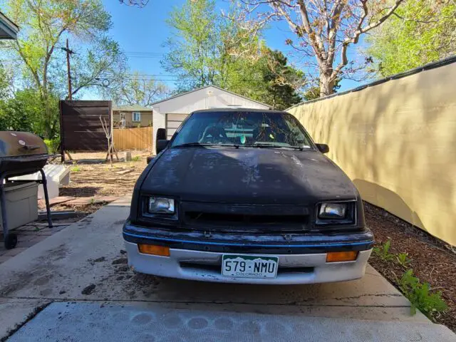 1987 dodge shadow - shelby csx #97 - turbo 2.2l, extra 2.5l motor, wheels, more!
