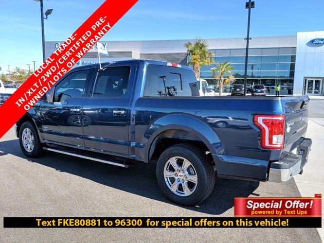 certified 2015 ford f150 xlt hattiesburg, ms 39402 for sale in hattiesburg, mississippi