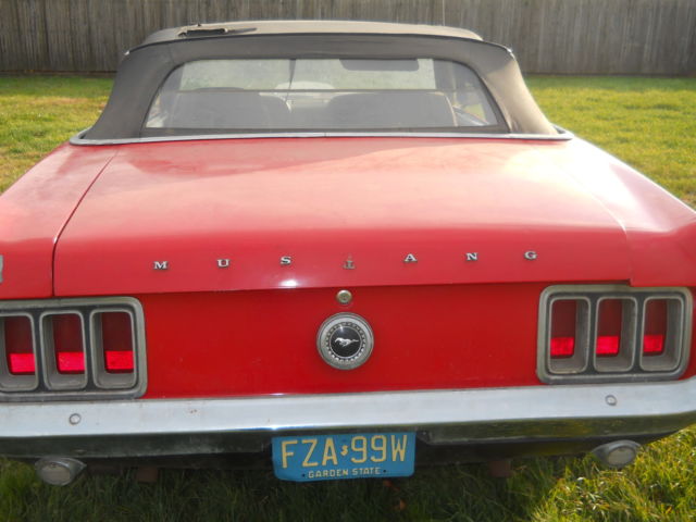 1970 ford mustang original 302 v8 convertible restoration project car