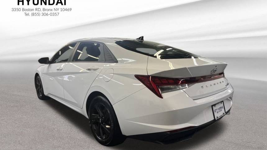 2021 hyundai elantra hybrid blue