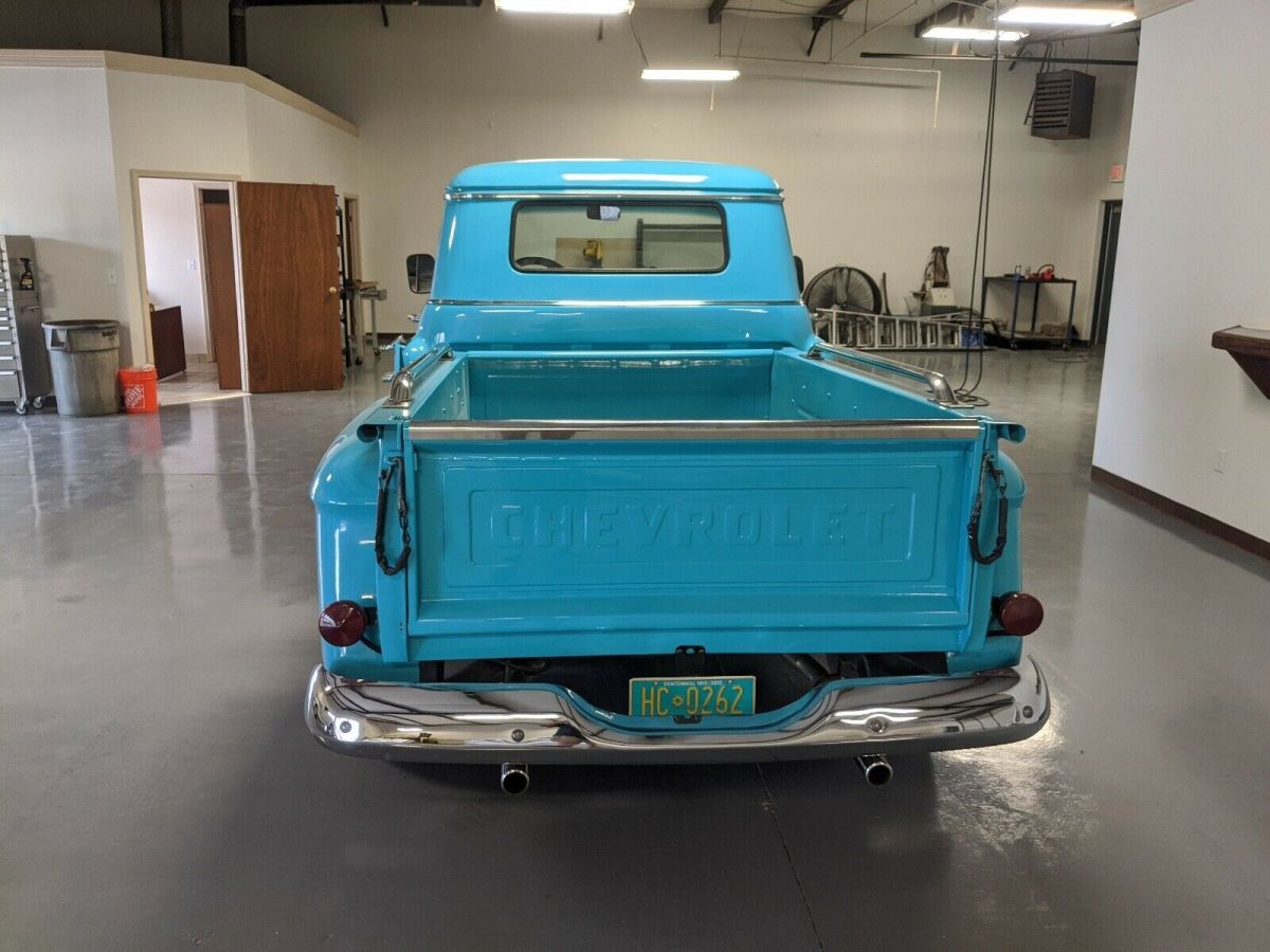 1958 chevrolet 3100 pickup blue rwd automatic apache