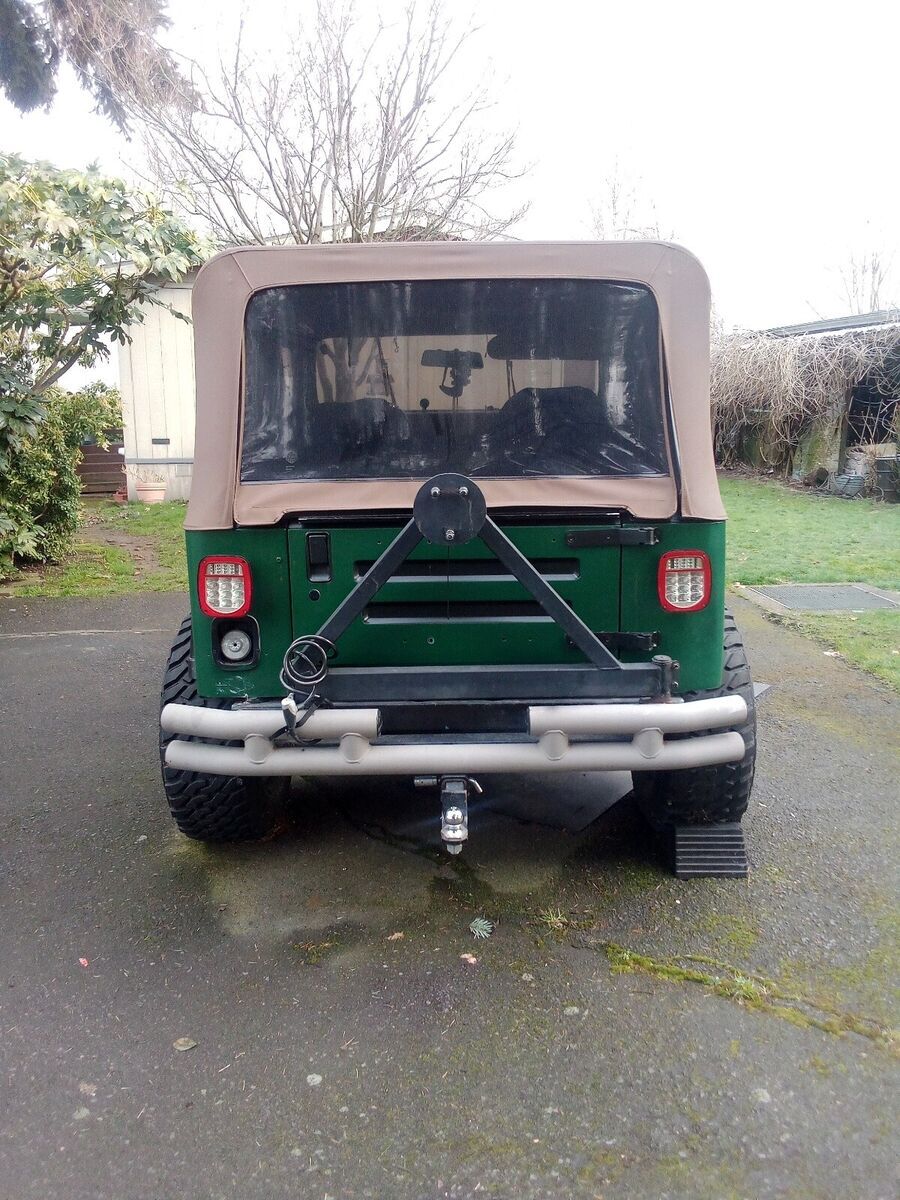 1988 jeep wrangler suv green 4wd manual sahara