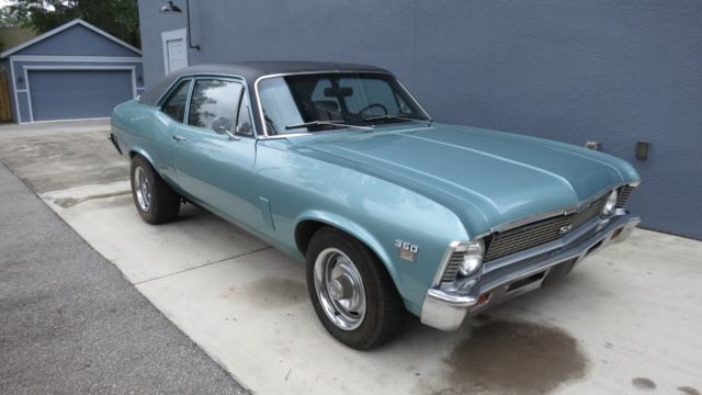 1969 nova * rust free florida car * 350/350hp. muncie 4 speed * posi * p/d/b