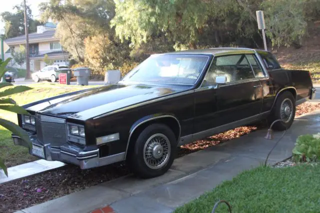 1985 cadillac biarritz california car 131250 miles black with burgundy