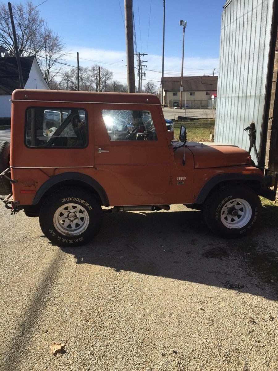 1971 jeep cj-5 orange 4wd manual