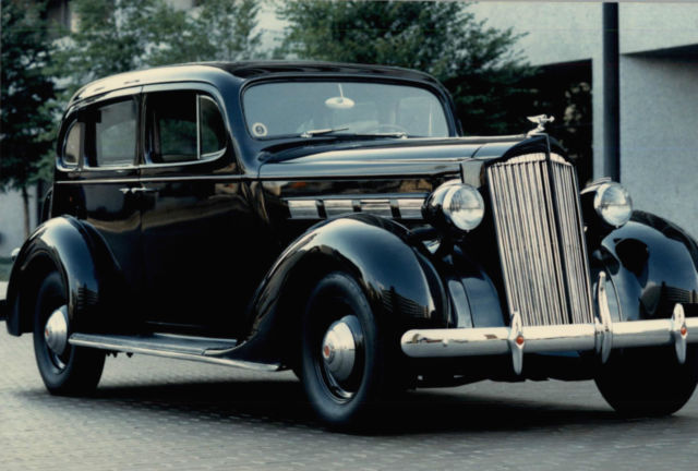 1937 black packard 120 with a 282 straight eight engine