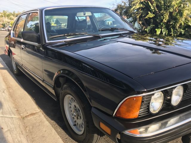 1983 bmw 733i 7 series 4 door, rare black on black all original