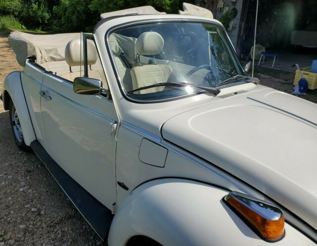 white 1976 vw volkswagen convertible old beetle 59k original miles
