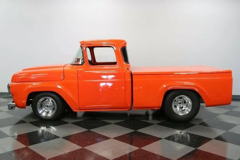 classic vintage chrome short bed truck hot street rod msd auto meter