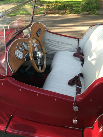 1953 mg duchess convertible red vintage replica