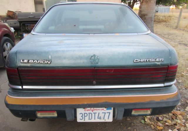 1988 chrysler lebaron le baron coupe 2.2 litre turbo engine a/t complete vehicle