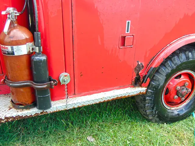 rare 1957 k6 w300 dodge fire brush truck, rare factory brush fenders
