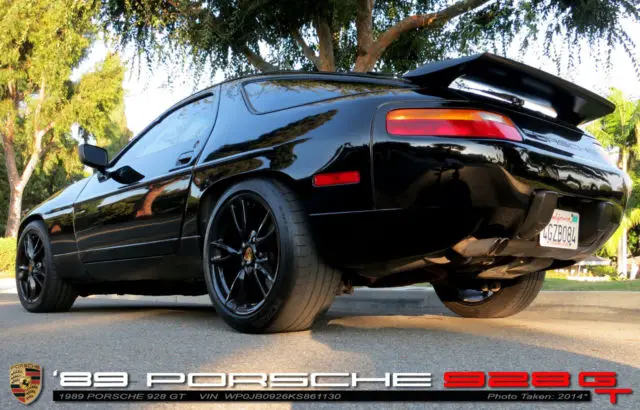 1989 porsche 928 gt 5-speed rare black on black! stunning! compression test done