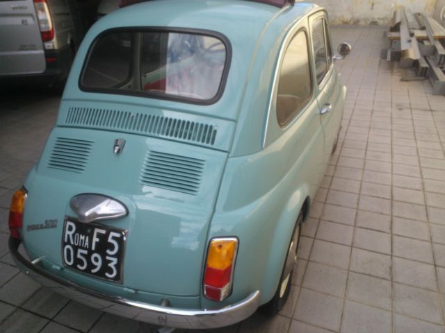 1970 fiat 500 110f model l luxury light blue