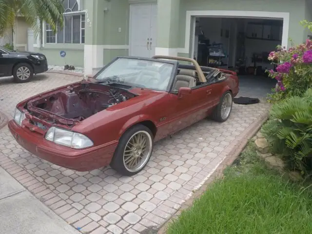 1989 ford mustang lx 5.0 2dr convertible (roller)