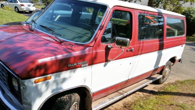 1990 ford e-250 econoline club wagon xl standard passenger van 2-door 7.3l