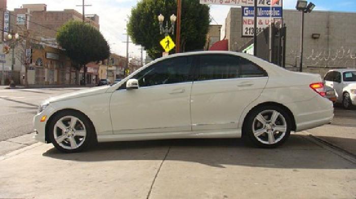 11 benz c300 sports white in los angeles, ca