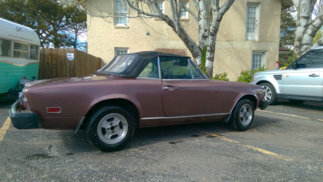 1972 fiat 124 spider, convertible, sports car