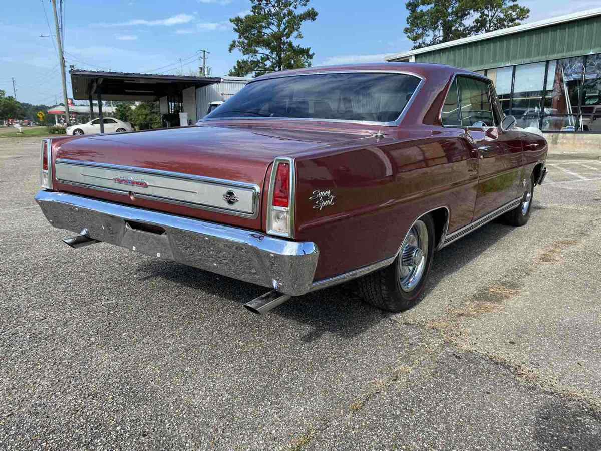 1966 chevrolet chevy ii sportscar red rwd automatic nova ss