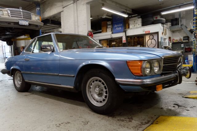 1977 mercedes 450sl convertible hard top euro bumpers florida car rust free v8