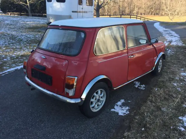 1991 mini cooper red manual