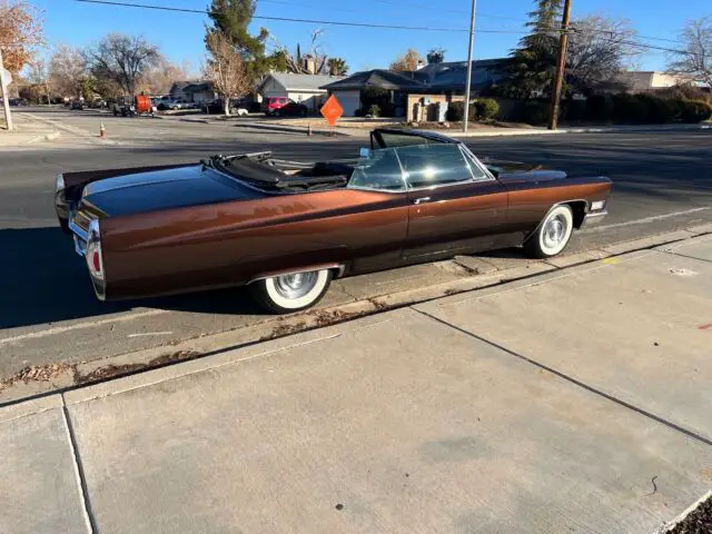 1968 cadillac deville convertible convertible brown rwd automatic