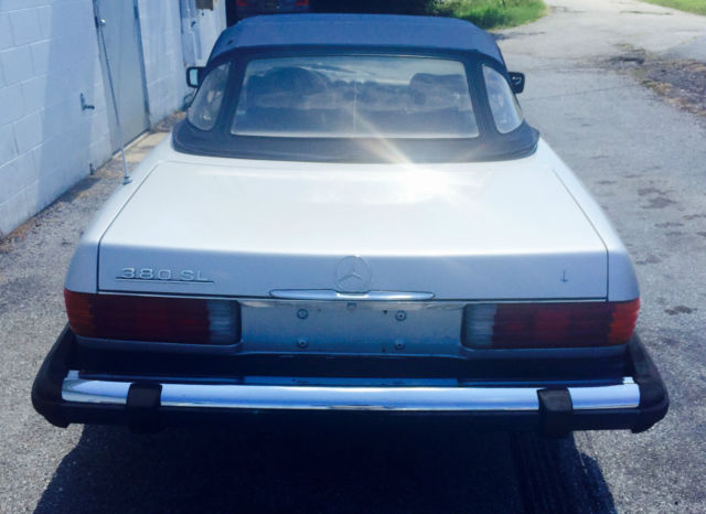 1983 mercedes benz 380sl convertable/hardtop
