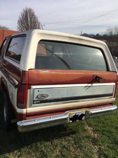 original 1985 full size ford bronco xlt 4x4 5.8l 4v h.o. engine
