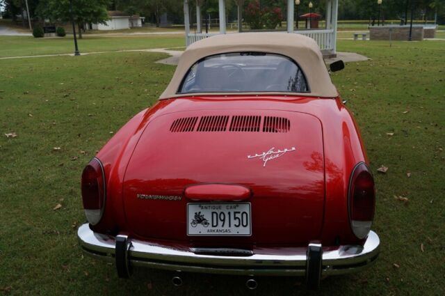 rare collector show quality roadster 1973 vw karmann ghia red convertible