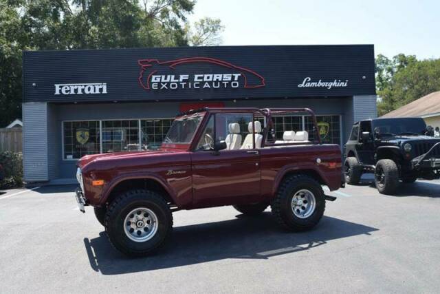1973 ford bronco 0 maroon suv v8 5.0l automatic