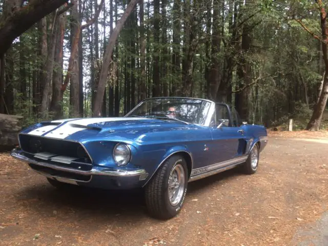restored 1968 shelby gt500kr convertible - 4 speed