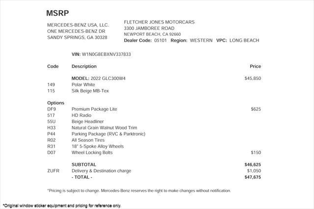 2022 mercedes-benz glc 300 4matic