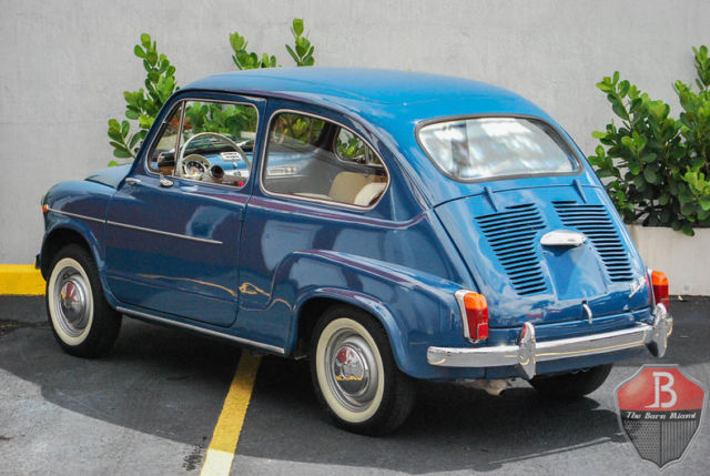 1962 fiat 600 88816 miles blue coupe 4 cylinder 4 speed manual