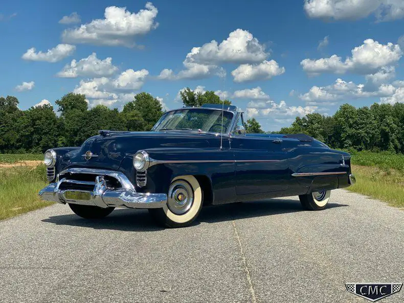 1950 oldsmobile 98 convertible high end restoration, 303 ci rocket v8 blue