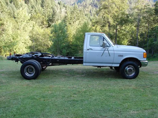 1990 ford diesel f450 super duty 7.3 liter chassis truck low miles