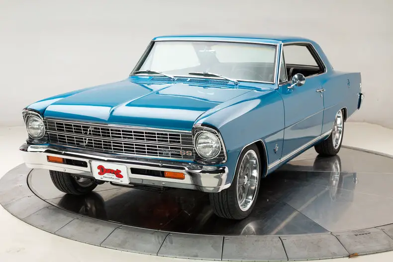 1967 chevrolet nova ss 350 v8 4 speed automatic hardtop marina blue