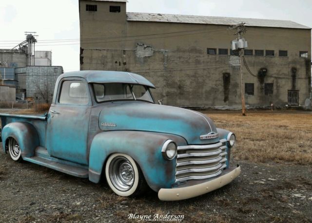1953 chevy 3100 truck. rat rod. hot rod. custom. slammed. lowered. patina!