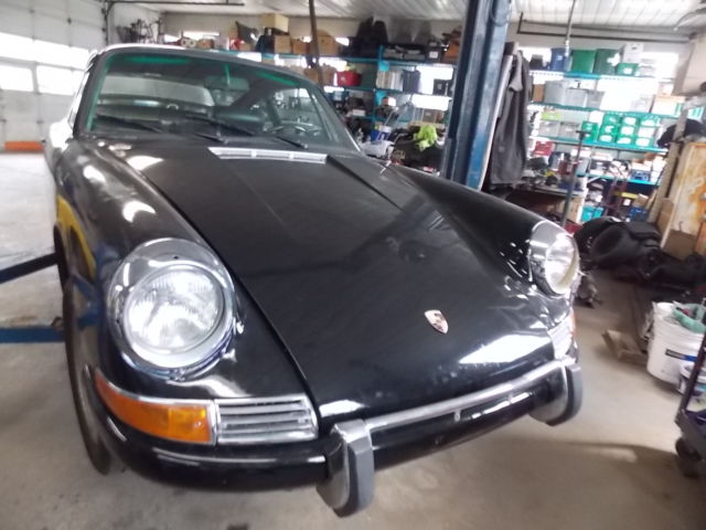 1968 porsche 912 coupe, black, runs and drives needs restoration work