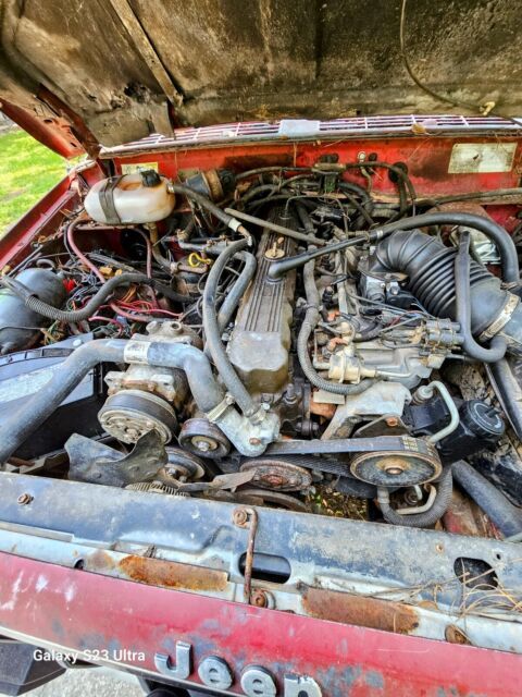 1989 jeep cherokee suv red 4wd automatic laredo