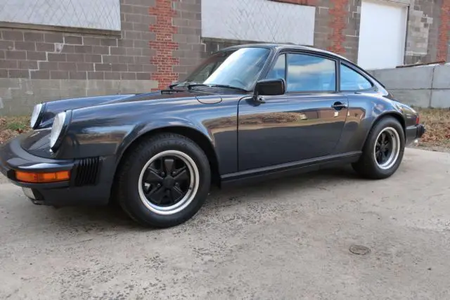 1987 porsche 911 carrera 49970 miles marine blue metallic coupe 3.2 liter manua