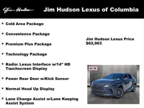 2024 lexus rx 350 base in columbia, south carolina