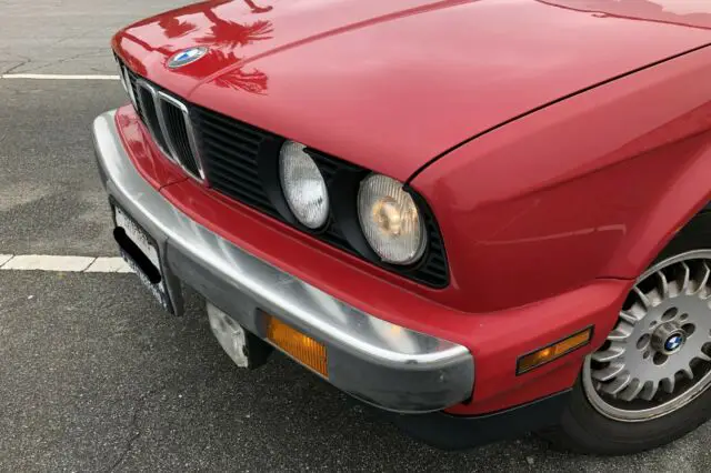 beautiful red 1989 bmw 325i e30 convertible, a classic ride!