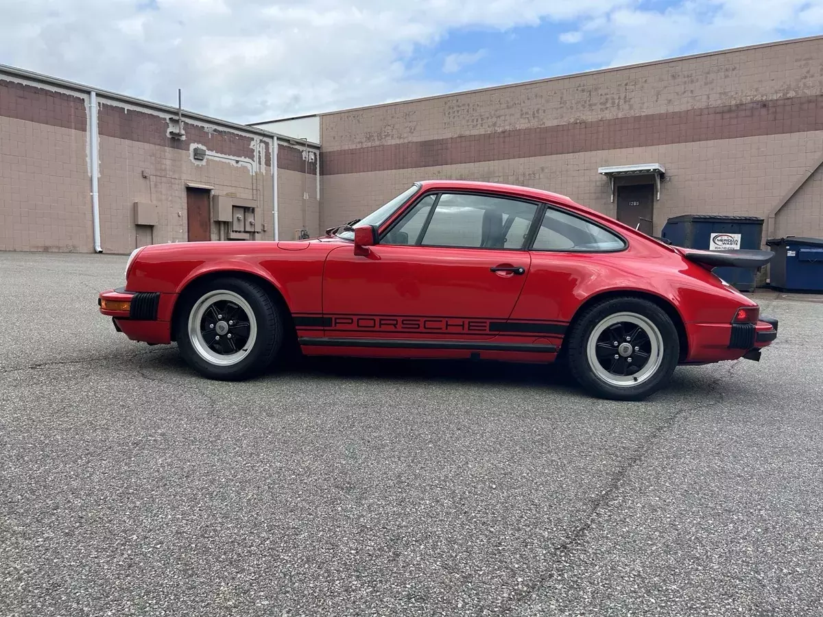 1987 porsche 911 coupe red carrera