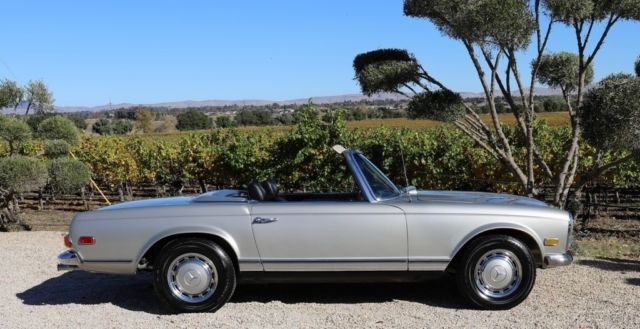 280sl pagoda roadster rare factory silver/grey #match original fenders solid