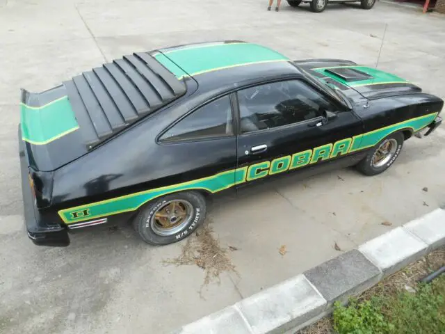 1978 ford cobra ii mustang rare black with green billboard graphics