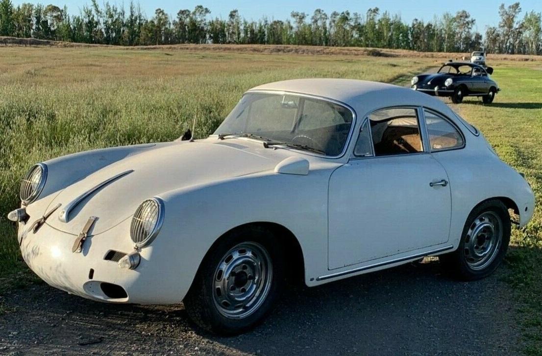 1964 porsche 356 c coupe white forgotten racer