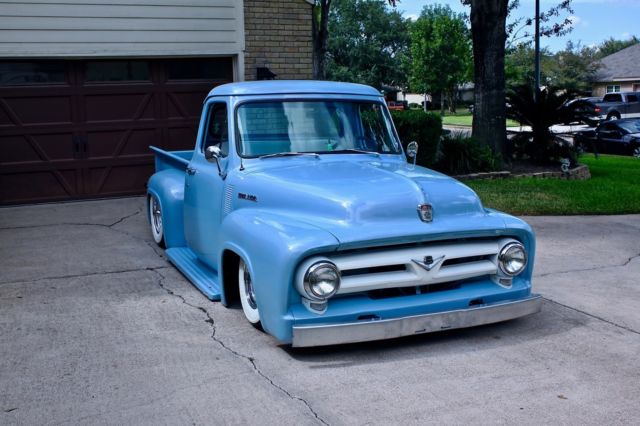 1953 bagged f100 f-100 new interior beautiful paint hot rod patina custom rat
