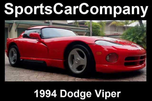 1994 dodge viper red hot fantastic condition inside & out call today