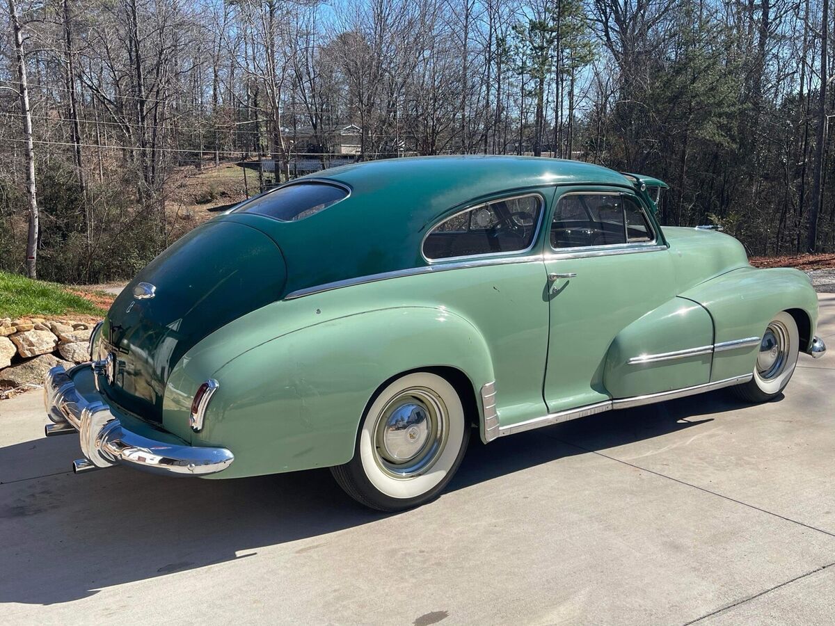 1948 oldsmobile 66 coupe green series 66